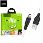 Кабель Hoco USB - Lightning 1м 2.4A силикон X21 Plus White (X21_iP_ White)