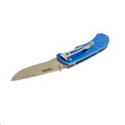 Нож складной "TITAN". 201х33х16 мм, нержавеющее лезвие MASTERTOOL (hoz0011899) Голубой - изображение 3