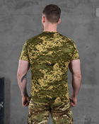 Тактическая мужская потоотводящая футболка с Гербом Украины L пиксель (86494) - изображение 5