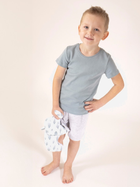 Дитяча літня піжама для хлопчика Nicol 205037 98 см Білий/Сірий (5905601015352) - зображення 1