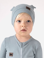 Дитяча шапочка для хлопчика Nicol 205055 80 см Сіра (5905601015567) - зображення 3