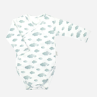 Дитяче боді для новонароджених для хлопчика Nicol 205096 62 см Білий/Сірий (5905601015741) - зображення 1