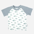 Dziecięca koszulka dla chłopca Nicol 205138 80 cm Biały/Szary (5905601015963) - obraz 1