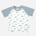 Дитяча футболка для хлопчика Nicol 205138 122 см Білий/Сірий (5905601016038) - зображення 1
