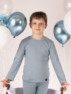 Дитяча футболка з довгими рукавами для новонароджених для хлопчика Nicol 205140 68 см Сіра (5905601016045) - зображення 4
