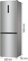 Двокамерний холодильник Gorenje NRK6192AXL4 - зображення 17