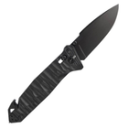 Нож TB Outdoor CAC S200 Army Knife PA6 (длина 230 мм, лезвие 85 мм), черный - изображение 2