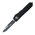 Нож автоматический Microtech UTX-85 Drop Point Tactical (длина:190 мм, лезвие: 80 мм), черный - изображение 1