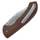 Нож складной Boker Plus Pocket Bowie (длина 158 мм, лезвие 68 мм), коричневый - изображение 4