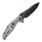 Нож складной SKIF Adventure II BSW (длина: 223 мм, лезвие: 97 мм, черное), оливковый - изображение 2