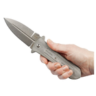 Нож складной Boker Plus Pocket Smatchet (длина 235 мм, лезвие 95 мм), серый - изображение 4