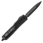 Нож автоматический Microtech Makora Double Edge BB Tactical (длина 215 мм, лезвие 82 мм), черный - изображение 2