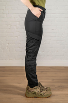 Женские военные брюки рип-стоп с карманами летние tactical Черные (669) , XL - изображение 9