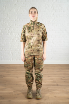 Тактическая женская форма убакс короткий рукав и штаны с карманами рип-стоп CoolMax standart Мультикам (626) , M - изображение 1