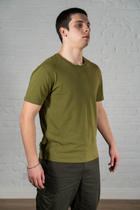 Військова футболка ХБ (бавовна) гіпоалергенна Олива (530) , L - зображення 4