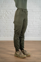 Жіночі армійські штани ріп-стоп з кишенями літні tactical Олива (668) , L - зображення 2