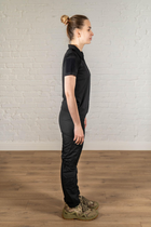 Военная женская форма поло и штаны CoolMax рип-стоп standart Черная (640) , 3XL - изображение 3