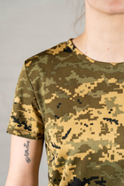 Жіноча армійска футболка CoolMax камуфльована Піксель (664) , XL - зображення 4