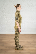 Жіноча тактична форма убакс короткий рукав та штани з кишенями ріп-стоп CoolMax standart Піксель (629) , L - зображення 3