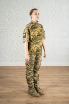 Жіноча тактична форма убакс короткий рукав та штани з кишенями ріп-стоп CoolMax standart Піксель (629) , L - зображення 4