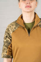 Жіноча армійська форма убакс короткий рукав та штани з кишенями CoolMax ріп-стоп standart Піксель Койот (630) , M - зображення 6