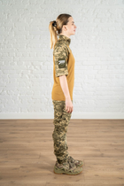 Жіноча армійська форма убакс короткий рукав та штани з кишенями CoolMax ріп-стоп standart Піксель Койот (630) , XL - зображення 3