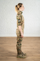 Тактическая женская форма убакс короткий рукав и штаны с карманами рип-стоп CoolMax standart Мультикам (626) , 2XL - изображение 3
