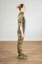 Жіноча військова форма убакс короткий рукав та штани з кишенями ріп-стоп CoolMax standart Піксель Олива (631) , XL - зображення 3