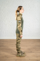 Женская военная форма убакс и штаны с карманами CoolMax рип-стоп standart Пиксель Олива (625) , 3XL - изображение 3