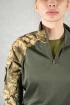 Женская военная форма убакс и штаны с наколенниками CoolMax рип-стоп standart Пиксель Олива (637) , 3XL - изображение 9