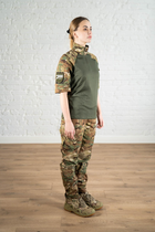 Військова жіноча форма убакс короткий рукав та штани з кишенями CoolMax ріп-стоп standart Мультикам Олива (628) , 3XL - зображення 4