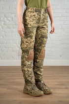 Женские тактические брюки со вставными наколенниками рип-стоп Пиксель Койот (673) , L - изображение 2