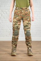 Військові жіночі штани зі вставними наколінниками ріп-стоп Мультикам Олива (672) , XL - зображення 1
