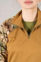 Армейская женская форма убакс короткий рукав и штаны с карманами CoolMax рип-стоп standart Мультикам Койот (627) , M - изображение 6