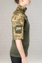 Женский военный убакс с коротким рукавом CoolMax рип-стоп tactical Пиксель Олива (654) , XL - изображение 6