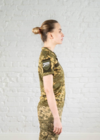 Военное женское поло CoolMax дышащее с велкро панелями Пиксель (659) , S - изображение 2