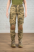 Жіночі тактичні штани зі вставними наколінниками ріп-стоп Піксель Койот (673) , 3XL - зображення 1