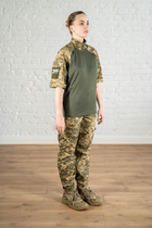 Женская военная форма убакс короткий рукав и штаны с карманами рип-стоп CoolMax standart Пиксель Олива (631) , S - изображение 4