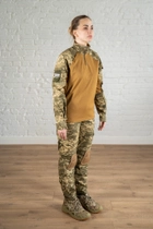 Жіноча армійська форма убакс та штани з наколінниками ріп-стоп CoolMax standart Піксель Койот (636) , XL - зображення 4