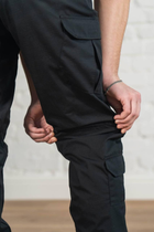 Тактические штаны рип-стоп износостойкие tactical летние Черные (545), XL - изображение 5