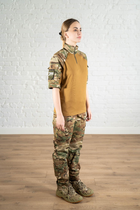 Армійська жіноча форма убакс короткий рукав та штани з кишенями CoolMax ріп-стоп standart Мультикам Койот (627) , 3XL - зображення 4