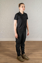 Военная женская форма поло и штаны CoolMax рип-стоп standart Черная (640) , XL - изображение 4