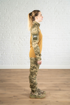 Женская армейская форма убакс и штаны с карманами рип-стоп CoolMax standart Пиксель Койот (624) , 3XL - изображение 3