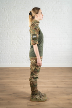 Военная женская форма убакс короткий рукав и штаны с карманами CoolMax рип-стоп standart Мультикам Олива (628) , S - изображение 3
