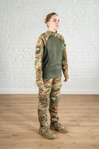 Військова жіноча форма убакс та штани з наколінниками ріп-стоп CoolMax standart Мультикам Олива (634) , M - зображення 4