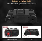 Прилад нічного бачення G1 4.5х Night Vision 1920x1080P невидима хвиля 940nm з кріпленням на голову - зображення 5