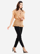 Bluzka damska z krótkim rękawem Awama A269 XL Beżowa (5902360536814) - obraz 4