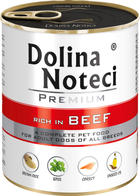 Mokra karma dla psów Dolina Noteci Premium z wołowiną 800 g (5902921300007) - obraz 1