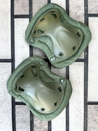 Наколенники ABS пластик цвет олива - изображение 1