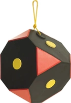 Мішень для стрільби Yate Cube Polimix 6. 30x30x30 см. 40 lbs Black / Red - зображення 1